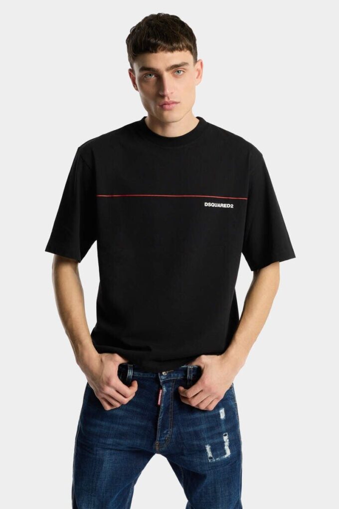 Dsquared2 Tape T-skjorte med løs passform