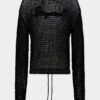 Dsquared2s karakteristiske pullover med åpent mønster