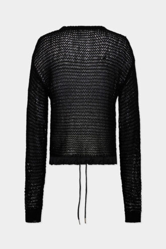 Dsquared2s karakteristiske pullover med åpent mønster