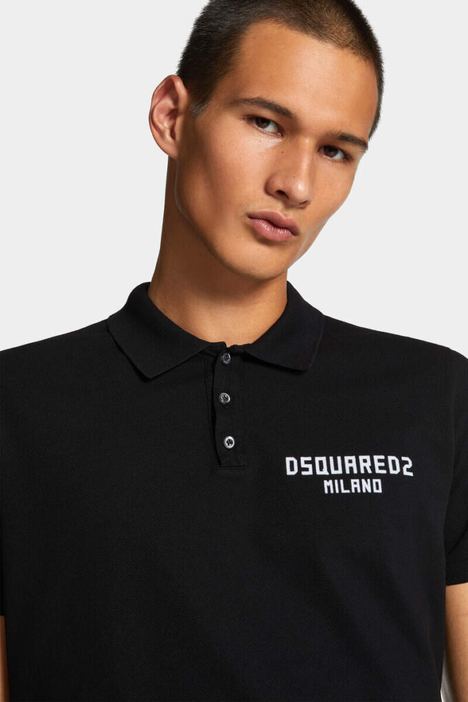 Farget tennis-passform Dsquared2 Milano-polo