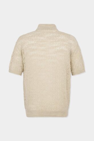Gjennomsiktig strikket cardigan