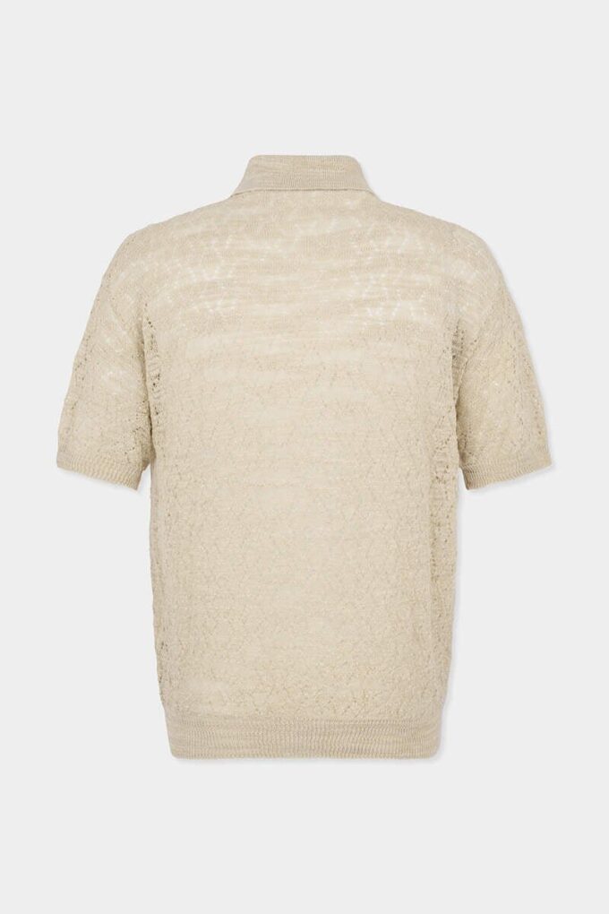 Gjennomsiktig strikket cardigan