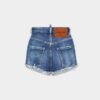 Hotpants med høy midje og mediumvask