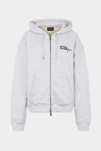 Iconique Boyfriend Fit-hettegenser med glidelås