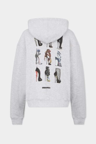 Iconique Boyfriend Fit-hettegenser med glidelås
