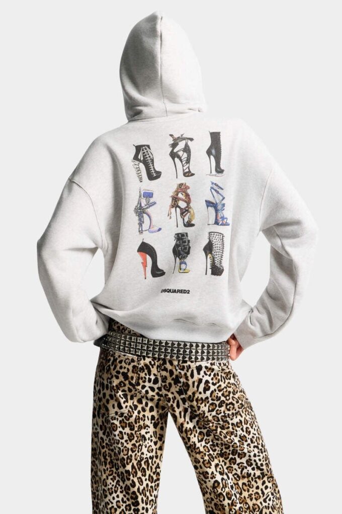 Iconique Boyfriend Fit-hettegenser med glidelås