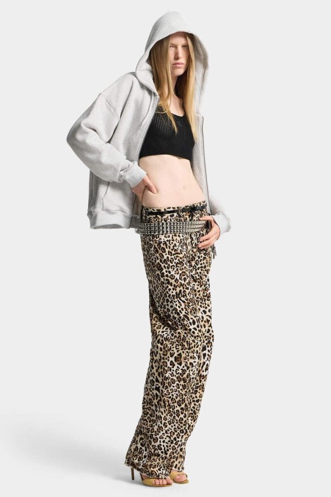 Iconique Boyfriend Fit-hettegenser med glidelås