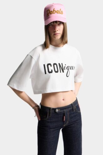 Iconique kort T-skjorte med løs passform