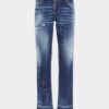 Jenna-jeans med medium røde flekker