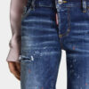 Jenna-jeans med medium røde flekker