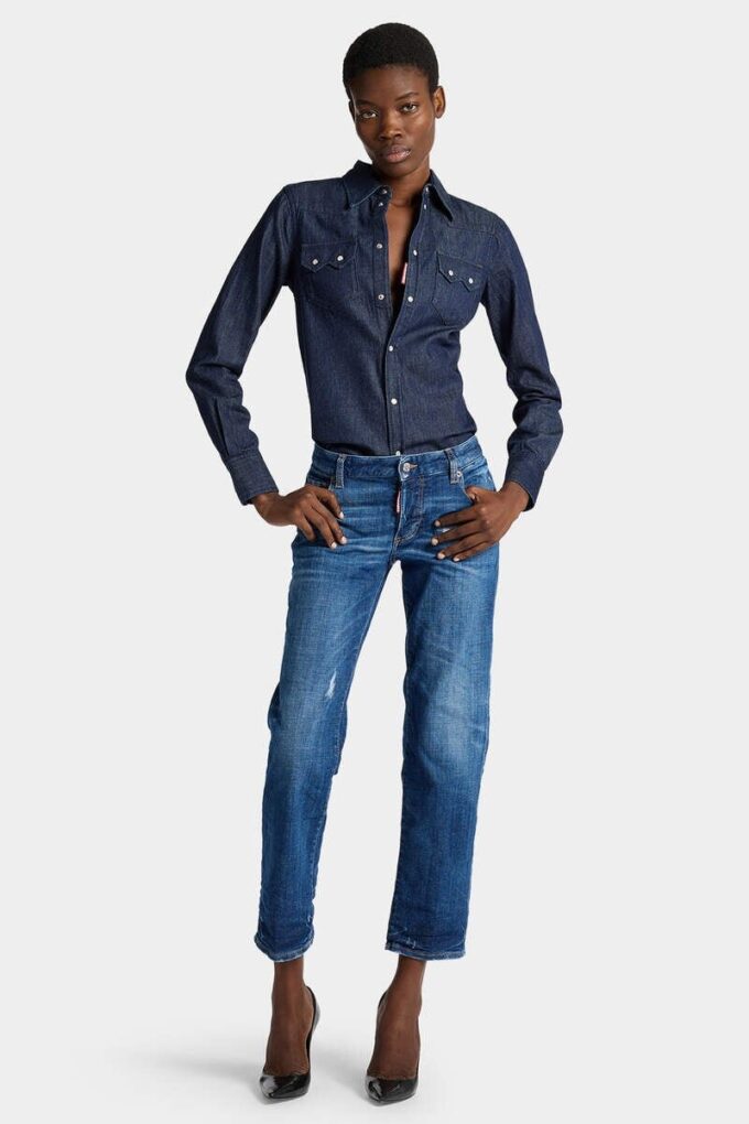 Jenna-Jeans med medium vask