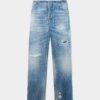 Joggebukse i lysvasket denim