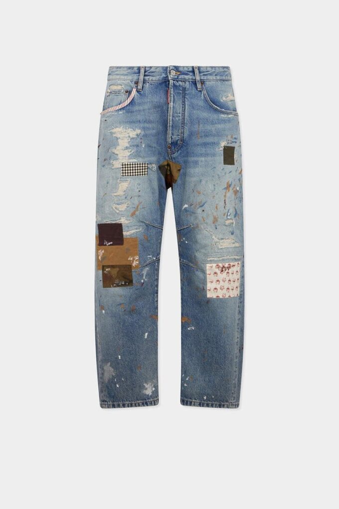 Kawaii-Jeans med medium vask