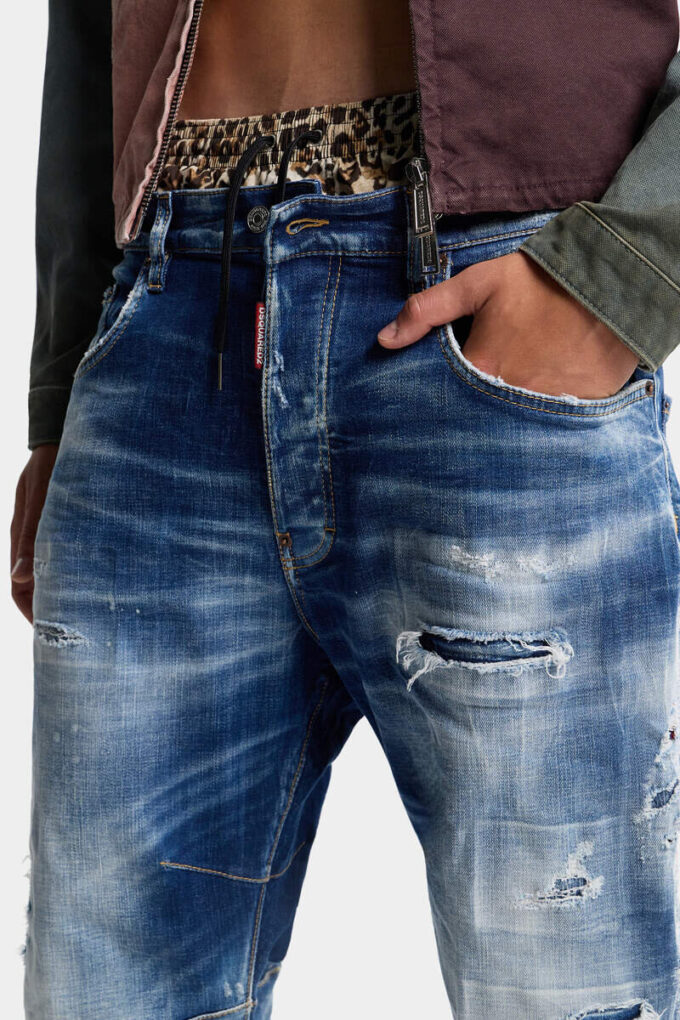 Kawaii-Jeans med medium vask