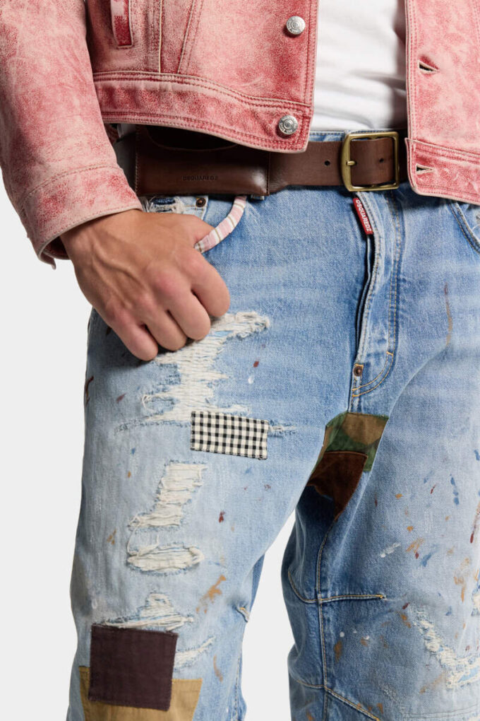Kawaii-Jeans med medium vask