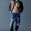 Kawaii-Jeans med medium vask