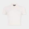 Kort strikket polo