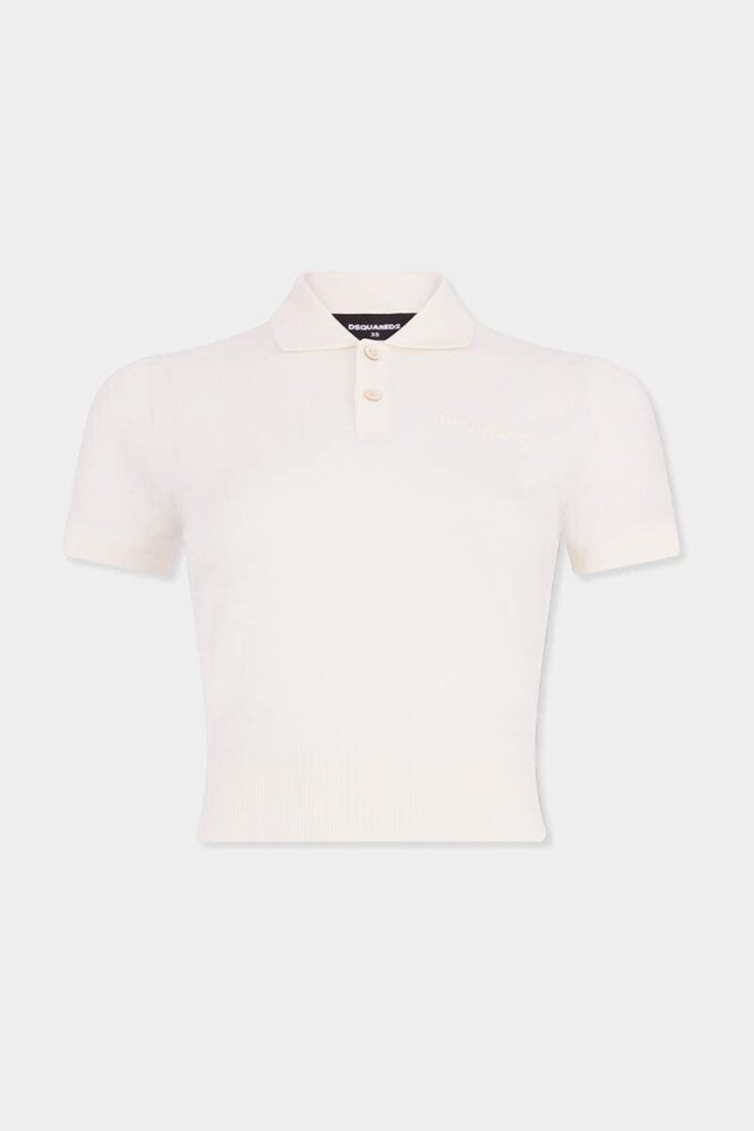 Kort strikket polo