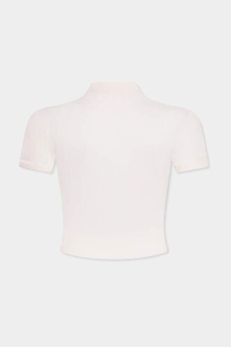 Kort strikket polo