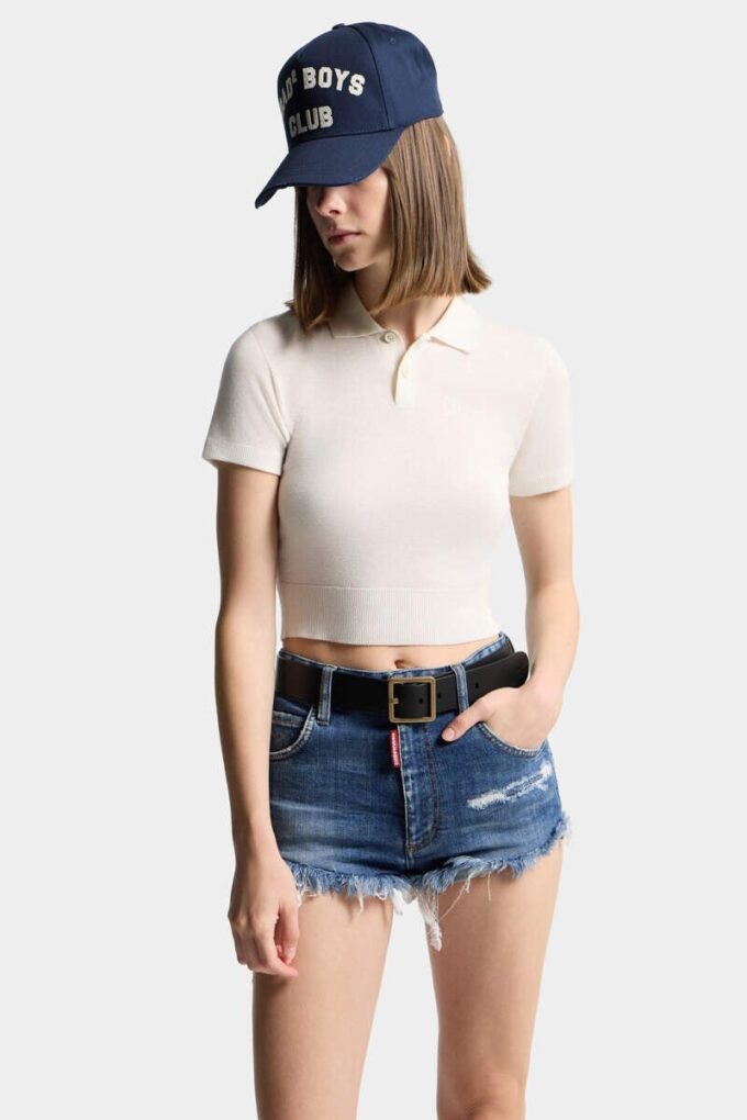 Kort strikket polo