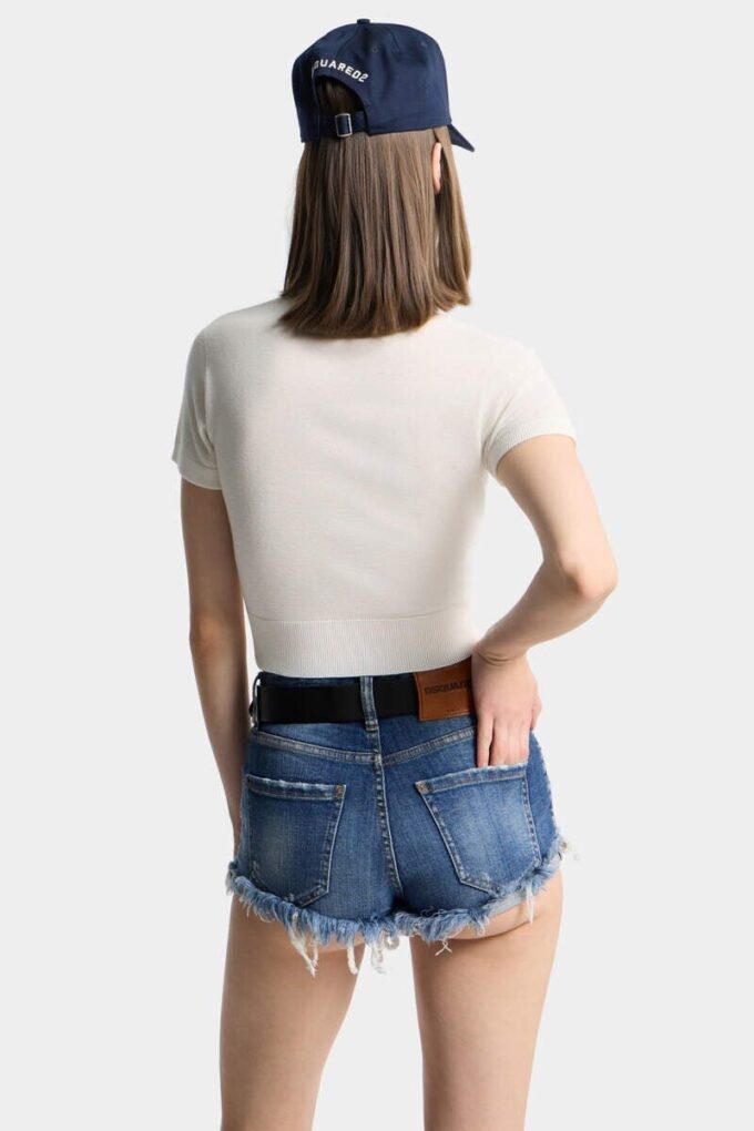 Kort strikket polo