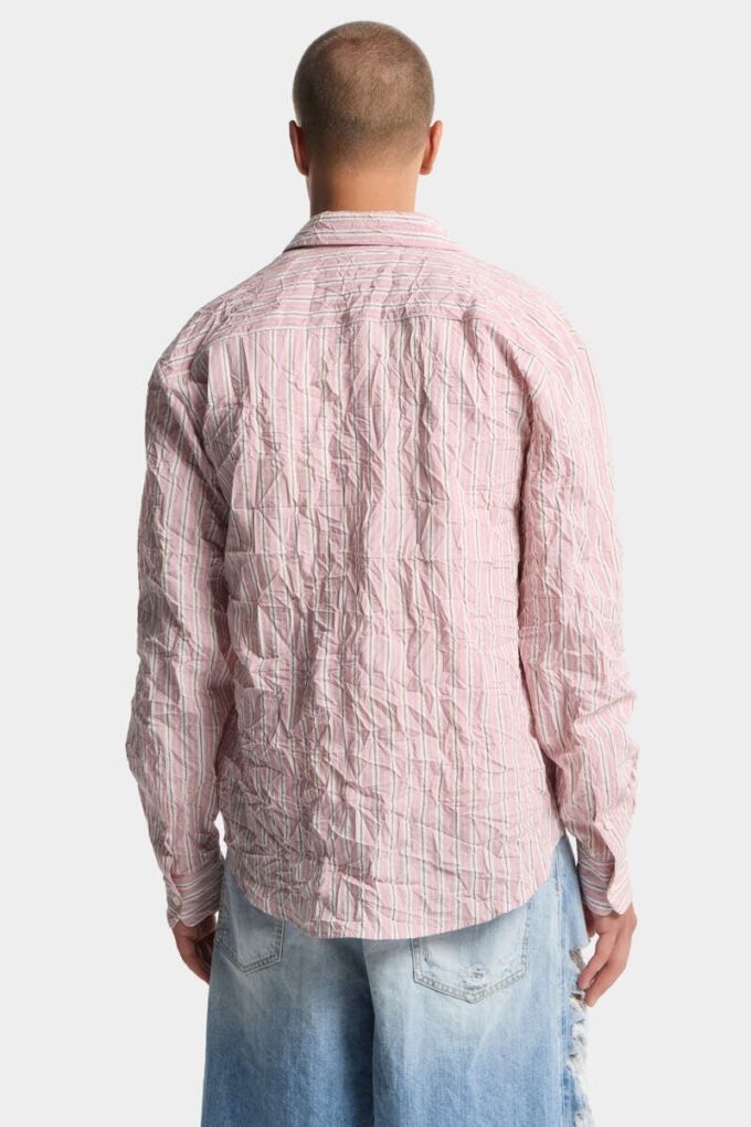Krøllet oversized skjorte