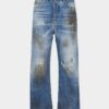 Lys, skittenvasket, løstsittende Jeans Lys, skittenvasket, løstsittende Jeans