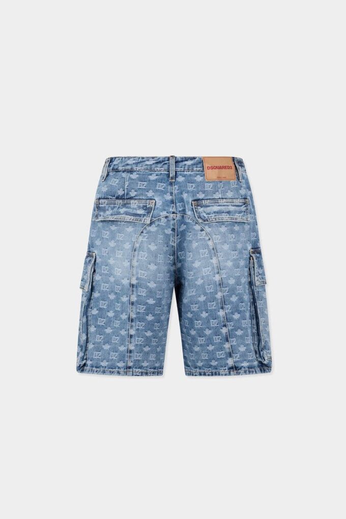 Lysvaskede utility-shorts