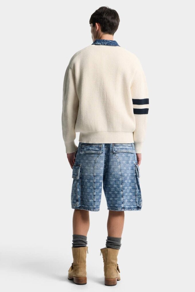 Lysvaskede utility-shorts