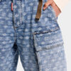 Lysvaskede utility-shorts