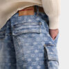 Lysvaskede utility-shorts