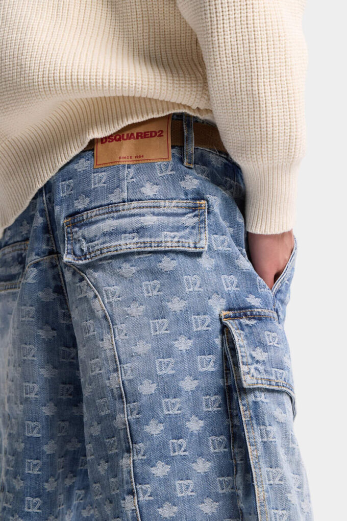 Lysvaskede utility-shorts