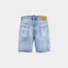 Marineblå shorts med lys vask