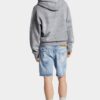 Marineblå shorts med lys vask