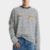 Marineblå shorts med medium vask