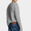 Marineblå shorts med medium vask