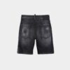 Marineblå shorts med svart tåkevask