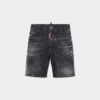 Marineblå shorts med svart vask