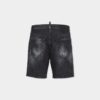 Marineblå shorts med svart vask