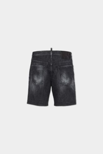 Marineblå shorts med svart vask