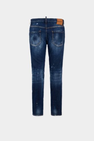 Medium rød flekkvaskede Teddy-Jeans Medium rød flekkvaskede Teddy-Jeans