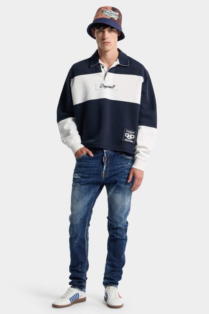 Medium rød flekkvaskede Teddy-Jeans Medium rød flekkvaskede Teddy-Jeans