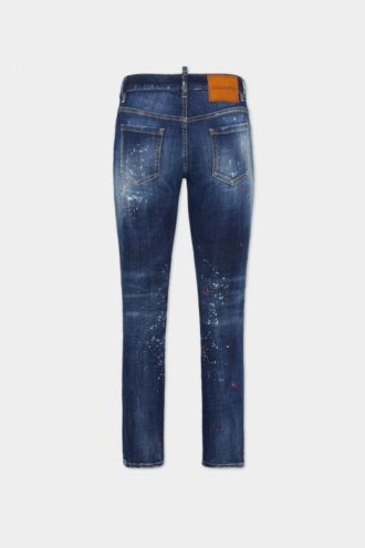 Medium røde flekker, medium vask, medium midje, Jennifer-Jeans