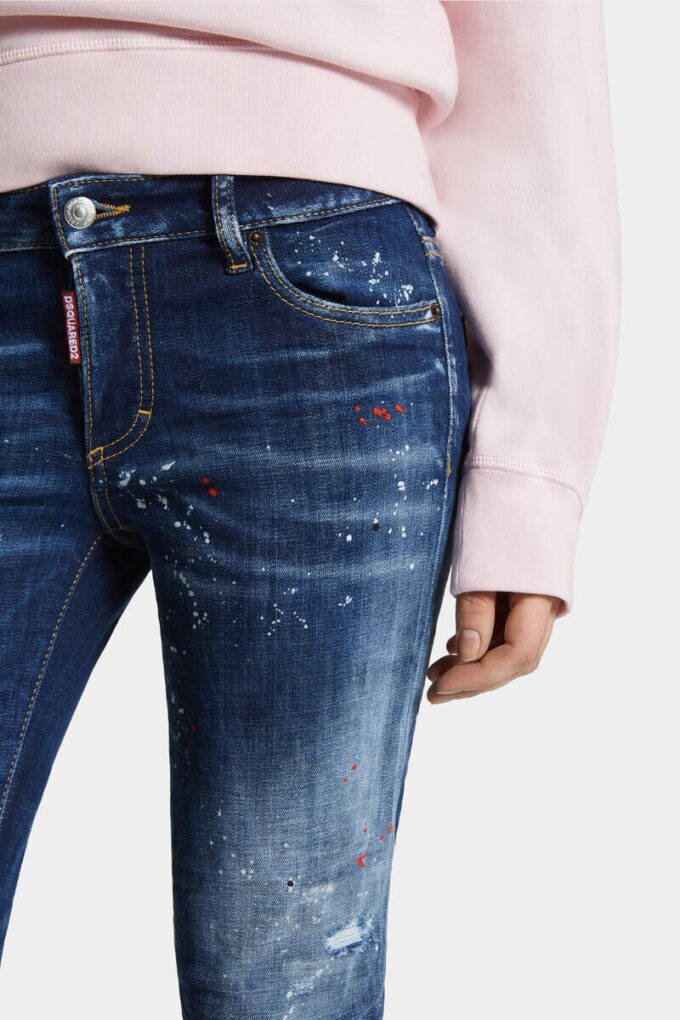 Medium røde flekker, medium vask, medium midje, Jennifer-Jeans Medium røde flekker, medium vask, medium midje, Jennifer-Jeans