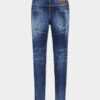 Medium røde flekker, vasket, Tidy Biker Jeans