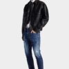 Medium røde flekker, vasket, Tidy Biker Jeans