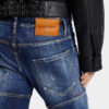 Medium røde flekker, vasket, Tidy Biker Jeans
