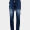 Medium Red Spot Wash Biker Jean