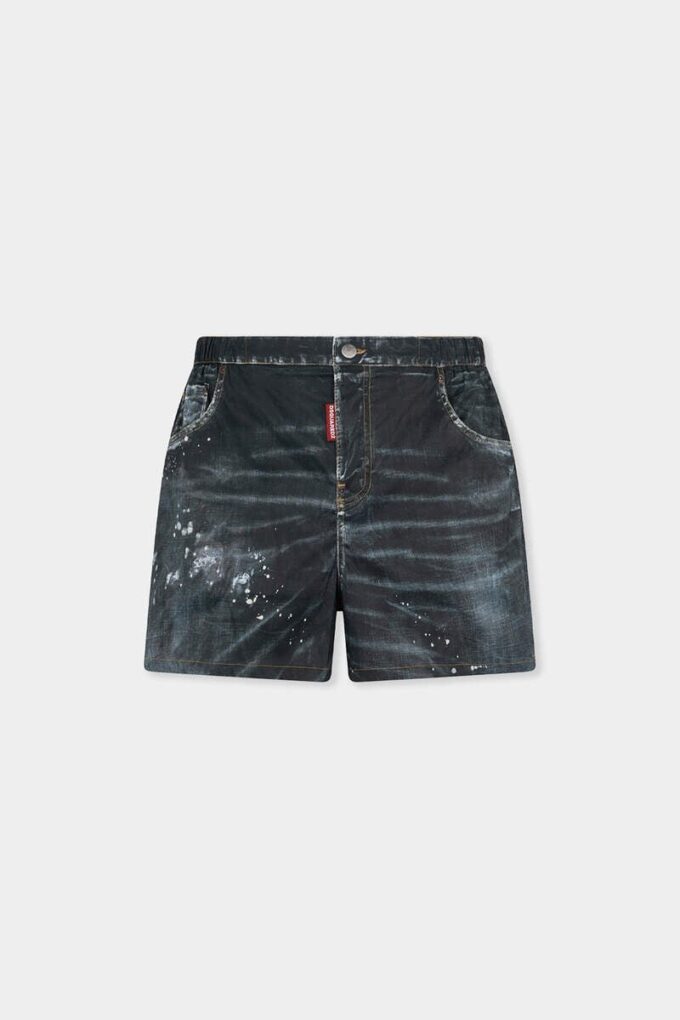 Midi-boksershorts med fem lommer