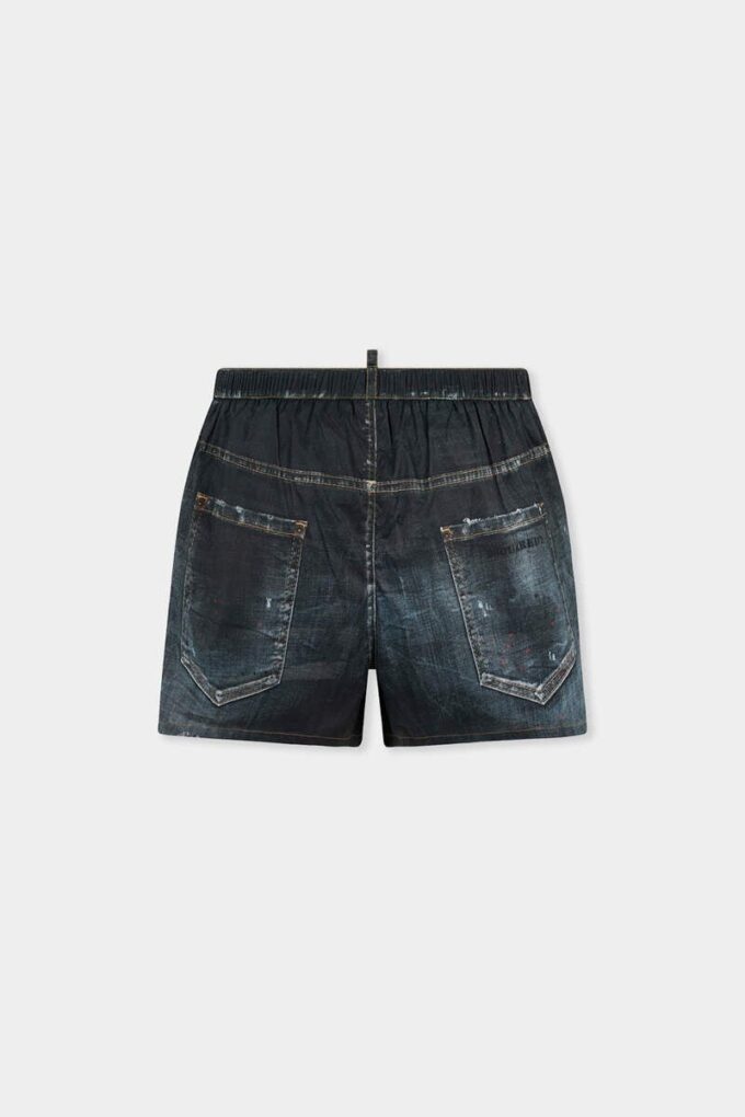 Midi-boksershorts med fem lommer